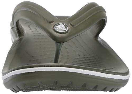 Crocs Crocband Flip Unisex Adulta Chancleta, Verde (Army Green White), 43/44 EU