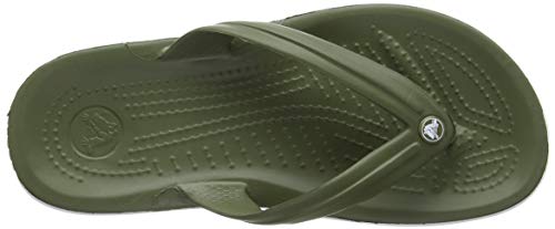 Crocs Crocband Flip Unisex Adulta Chancleta, Verde (Army Green White), 43/44 EU