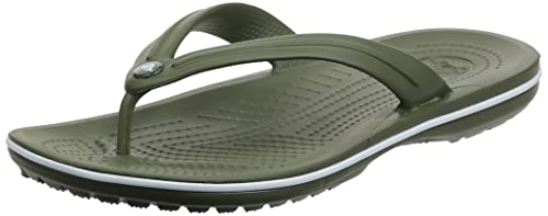 Crocs Crocband Flip Unisex Adulta Chancleta, Verde (Army Green White), 43/44 EU