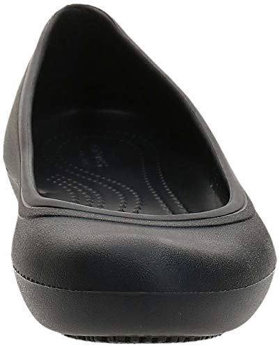 Crocs Crocs at Work Flat W Mujer Ballerine, Negro (Black 001), 38/39 EU