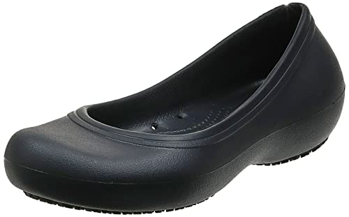 Crocs Crocs at Work Flat W Mujer Ballerine, Negro (Black 001), 38/39 EU