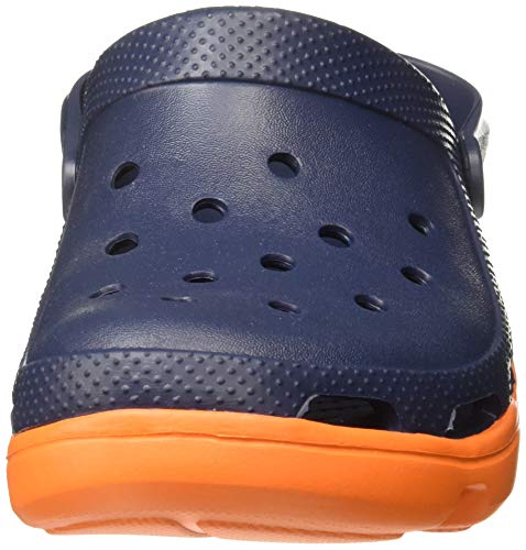 Crocs Duet Sport Clog Unisex Adulta Clogs, Azul (Navy/Orange), 41/42 EU