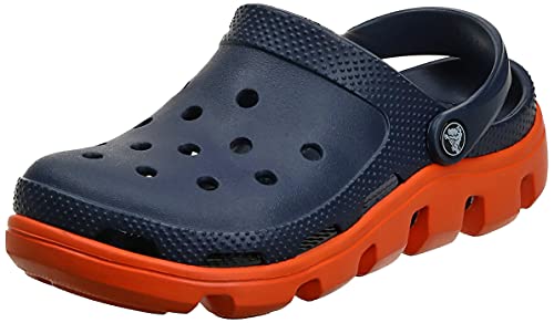 Crocs Duet Sport Clog Unisex Adulta Clogs, Azul (Navy/Orange), 41/42 EU