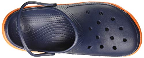 Crocs Duet Sport Clog Unisex Adulta Clogs, Azul (Navy/Orange), 41/42 EU