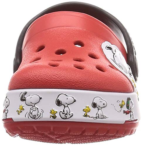 Crocs FL Snoopy Woodstock CG K, Chanclas Tiempo Libre y Sportwear Infantil Unisex niños, Multicolor Flame, 29 EU