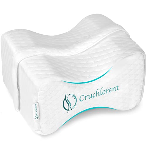 Cruchlorent Almohada Piernas Dormir, Segunda Generación, En Fibra De Algodón, Memory Foam Técnico, Cojin para Dormir De Lado.