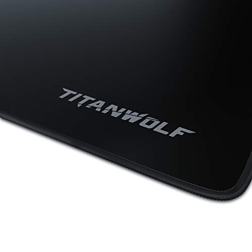 CSL – Alfombrilla de ratón para Gaming, Titanwolf, 1200 x 600 mm, tamaño Grande, Mejora la precisión y la Velocidad, XXL, por Ejemplo, para ratón y Teclado Logitech