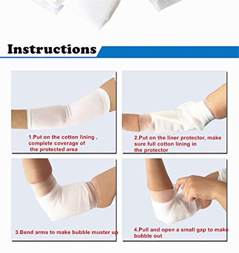 Cubierta impermeable para adultos PICC línea Protector y vendaje para ducha de brazo de quimioterapia, cubierta Albow del molde del brazo medio para el niño adulto (S)