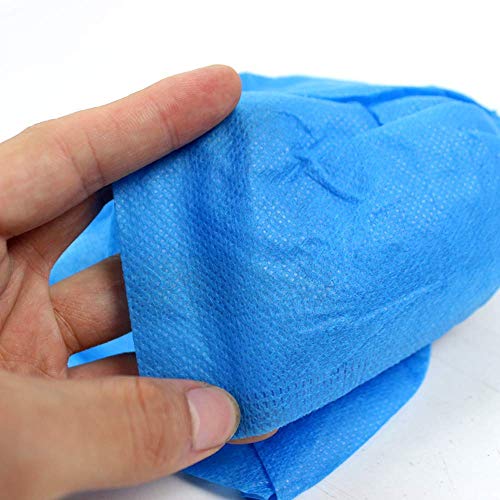 Cubrezapatos Desechables Non-woven 400g 100 Pcs（50 pares）para Medical Hospital Home Laboratorio Industria Protección personal Reciclable-Azul