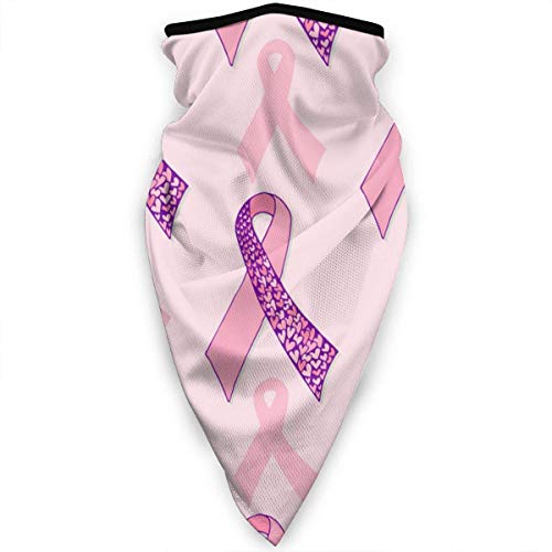 Cuello Pañuelo Hombre Mujer Pasamontañas Pink Ribbon - Concientización sobre El Cáncer De Mama Polainas De Cuello Respirable Cuello Bufanda Elástico Pañuelo De Cabeza para Pesca Senderismo Ciclismo