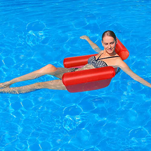 Cuskedye Hamaca Flotante Hamaca de Agua Piscina Tumbona Inflable de Agua Flotante colchoneta Piscina Tumbona Flotante para Adultos Cama Flotante de Agua Sillón Colchoneta Hinchable Sport Lounges