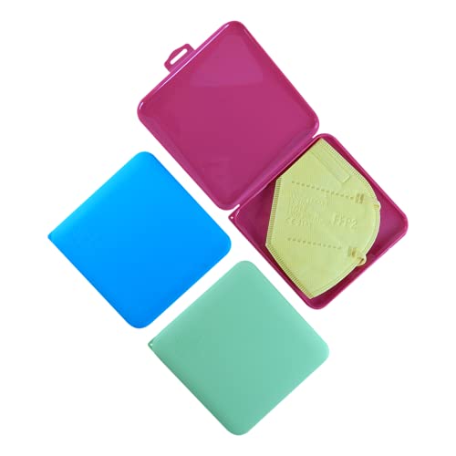 Cussi - 3x MaskCase, estuches cuadrados para guardar mascarillas (4)