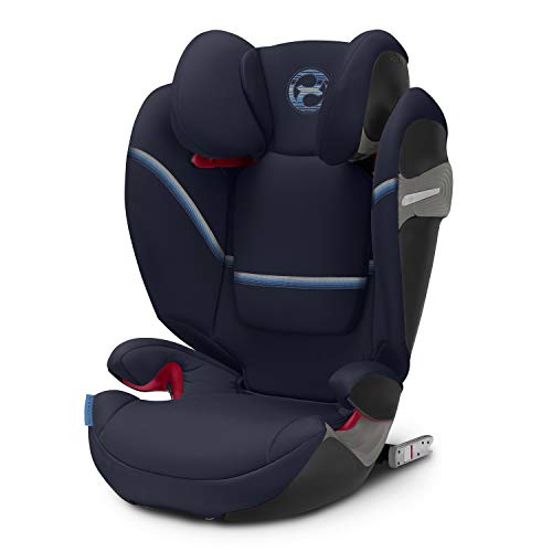 Cybex Gold - Silla de coche Solution S-Fix, para coches con y sin Isofix, Grupo 2/3 (15-36 kg), Desde los 3 hasta los 12 años aprox., Azul (Navy Blue)