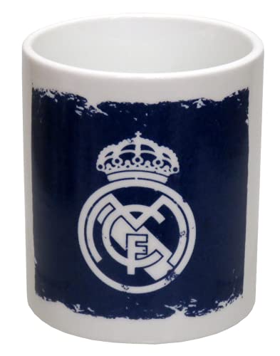 CYP BRANDS- Taza DE CERÁMICA EN Caja Real Madrid Utensilios de Cocina, Color Azul (Blanco), única (MG-46C-RM)