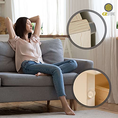 CZ Store Pies de Goma Adhesivos |348 Q|✮GARANTÍA DE POR VIDA✮- Almohadillas Antirayaduras para Muebles, Armarios, Cajones, Puertas, Sillas y Mesas - Protector de Plástico para Suelos de Madera