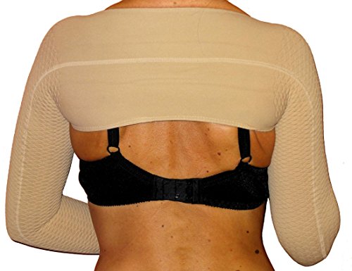 CzSalus Manguitos de compresión para masajes de compresión, Lipedema, Soporte para linfedema - Talla de piel S/M