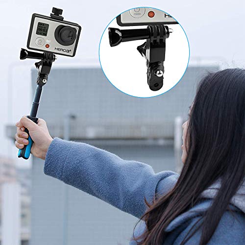 Dadabig 2 Conjuntos de 3 Vías Brazo de Pivote 3 Vías Brazo Pivote de Extensión Montaje de Juntas Rectas con Tornillos Largos y Cortos para Gopro Hero6/5/4/3/2/1,Negro