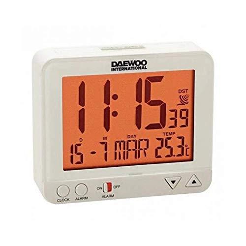 DAEWOO DCD-200B - Reloj despertador, negro