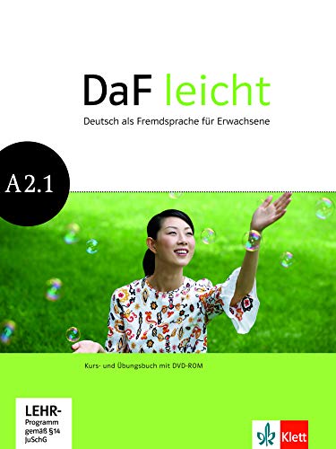 DaF leicht a2.1, libro del alumno y libro de ejercicios + dvd-rom: Kurs- und Ubungsbuch A2.1 mit DVD-Rom