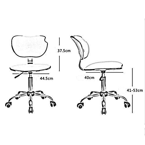 Dalovy Cómoda Silla Giratoria,Silla de Oficina con Elevación de 360 ​​Grados; Movimiento de Rueda Universal Silla Giratoria Simple para el Hogar Silla para Computadora 2 Colores