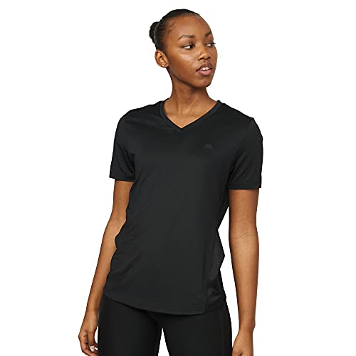 DANISH ENDURANCE Women Workout T-Shirt, Breathable Fitness Top (Negro, XL)