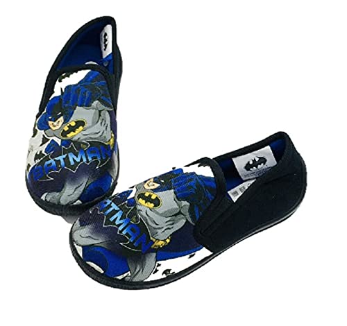 DC Comics Zapatillas Batman para niños, negro, gris, azul., 32 EU