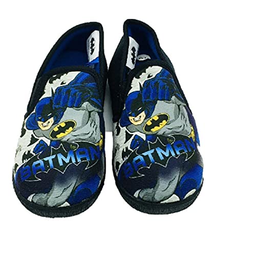 DC Comics Zapatillas Batman para niños, negro, gris, azul., 32 EU