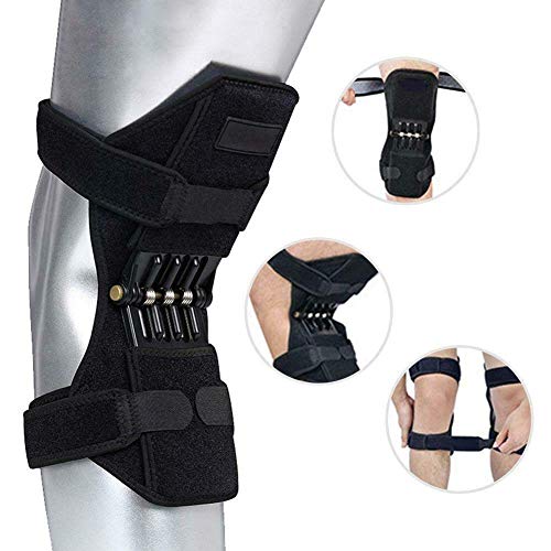 DDCHH Rodilleras De Apoyo para Las Articulaciones, Correa De La RóTula De La Rodilla, Fuerza De Resorte De Levantamiento De Potencia, Almohadilla para Banda Abrazadera del TendóN para Artritis