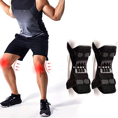 DDCHH Rodilleras De Apoyo para Las Articulaciones, Correa De La RóTula De La Rodilla, Fuerza De Resorte De Levantamiento De Potencia, Almohadilla para Banda Abrazadera del TendóN para Artritis