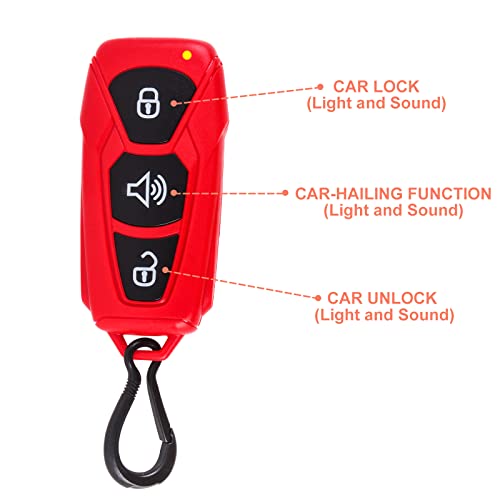 deAO Juego de Mecánico Realista Motor de Vehículo para Montar y Desmontar Juguete con Control Remoto, Funciones de Luz y Sonidos con Accesorios Incluidos - Rojo