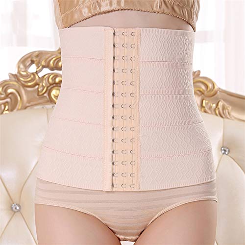 DEBAIJIA Mujer Bustiers Cinturón Cintura Cincher Corsé Fajas Ajustable Perder Peso Postparto Body Shaper Abdomen Adelgazante Beige XXL