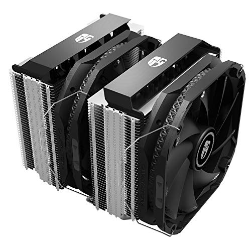 DEEP COOL Assassin III, Disipador de CPU, 7 Tubos del Calor, Doble Torre, Doble CPU Ventiladores de 140 mm, 54 mm de RAM, TDP de 280W,con Tecnología de Nueva Sinterización