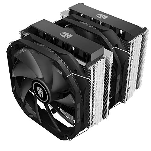 DEEP COOL Assassin III, Disipador de CPU, 7 Tubos del Calor, Doble Torre, Doble CPU Ventiladores de 140 mm, 54 mm de RAM, TDP de 280W,con Tecnología de Nueva Sinterización