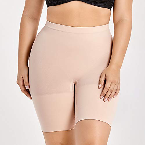 DELIMIRA Pantalones Moldeadores Braguitas Reductoras Adelgazantes Tallas Grandes para Mujer Beige 52-54