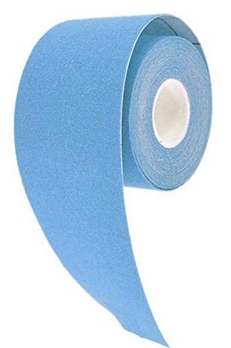 Demarkt Azul 5M * 5cm Kinesiología Cinta elástica Cuerda Deportes Physio la tensión del músculo Lesiones Apoyo 1 Rollo