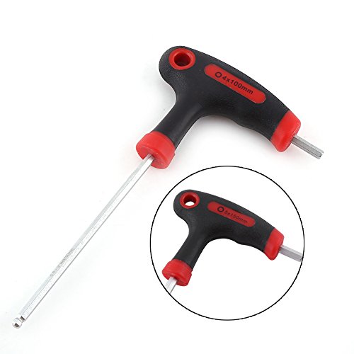 Demeras 1set Bike Hex Wrench Herramienta de reparación Multifuncional Reparación de automóviles Gire en Forma de T Herramienta de pie de Llave Allen en Forma de L