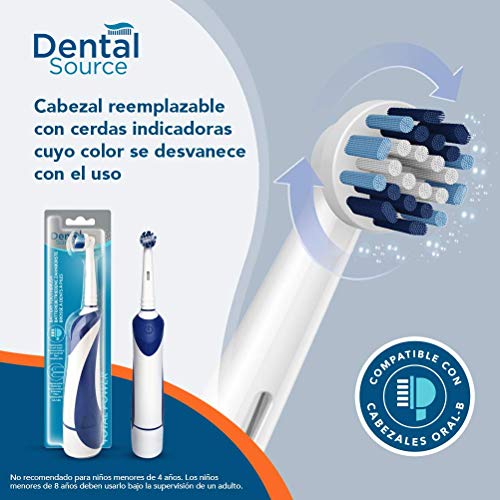 Dental Source Cepillo De Dientes - Compatibles Con Recambios Oral-B - Con Pilas Incluídas, colores surtidos 300 g