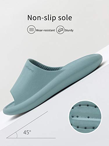 Deslizador de suela gruesa de EVA suave Deslizador de plataforma antideslizante Chanclas de ducha de secado rápido Slippers de la Casa Verano zapatillas para el gimnasio,Purple,39-40