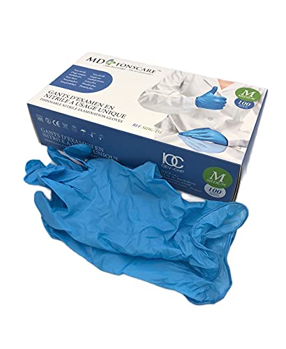 DEVELOMEDYKAL Guantes de nitrilo desechables caja de 100ud (Pequeña (S))