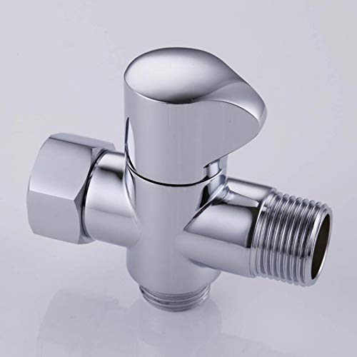 Diaod Cabeza de baño de baño SHUNTOFF FRÍO Agua Caliente Caliente 3 VÍA T Adaptador Tarjeta de Camiseta Válvula de Conector para Inodoro Bidet TABITA DE Ducha Válvula de desvío