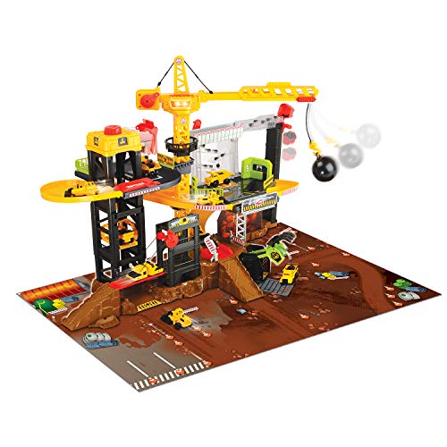 Dickie- Set construcción con vehículos, Multicolor (3729010)