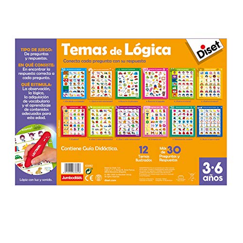 Diset - Lectron Lápiz Temas De Lógica - Juego educativo a partir de 3 años