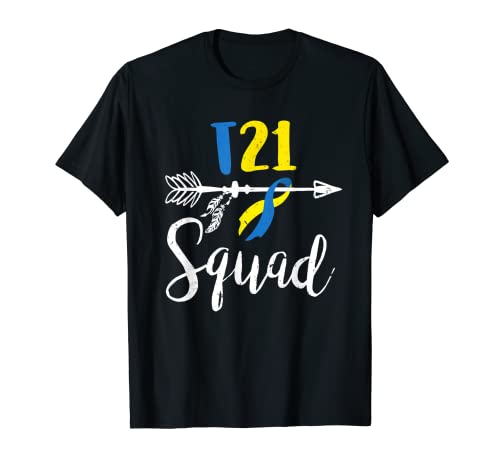 Disfraz de concientización sobre el síndrome de Down World T21 Squad regalo Camiseta