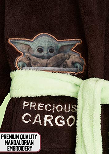 Disney Bata para niños de Star Wars con forma de bebé Yoda de The Mandalorian (Marron/Verde, 13-14 años)