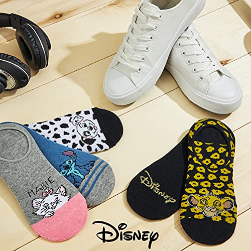 Disney Calcetines Tobilleros Mujer, Pack de 5 Pares de Calcetines Invisibles Mujer, Regalos Originales Para Mujer