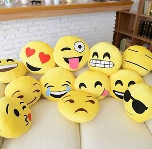 DISOK - Cojín Emoticonos (Precio Unitario) - Detalles Regalos para Niños Adolescentes Cumpleaños, Comuniones