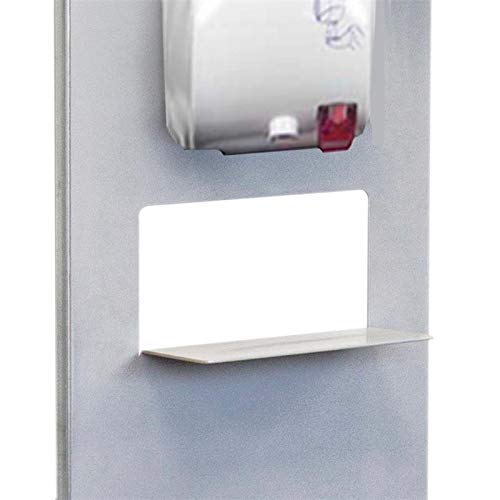 Dispensador de Pie Automático para Gel Hidroalcohólico Desinfectante de Manos para Comercios, Restaurantes, Oficinas, con Papelera y Soporte Cajetín, Acero Inoxidable, Fabricado en España, 141x25x40cm