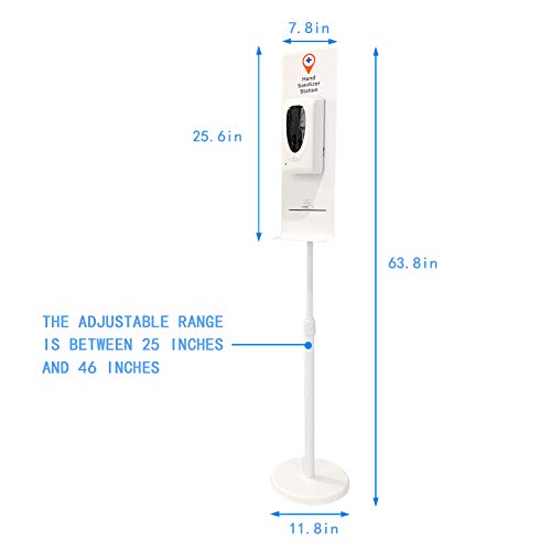 Dispensador Gel Hidroalcoholico,Dispensador De Gel Hidroalcoholico,Soporte Gel Desinfectante Manos Dispensador De Desinfectante Manos Dispensador De JabóN (1000ml + Columna de desinfección)