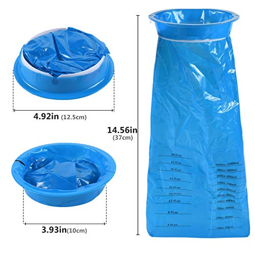 Disposable Vomit Bags, 25PCS Emesis Bag, Aircraft & Car Sickness Bag, Nausea Bags for Travel Motion Sickness, Portable, Leak Proof and Puncture-Proof