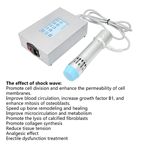 Dispositivo de Terapia de Ondas de Choque, Dispositivo de Terapia ED Profesional Dispositivo de Tratamiento de Ondas de Choque Dispositivo de Terapia de Choque Muscular para Promover la(EU)